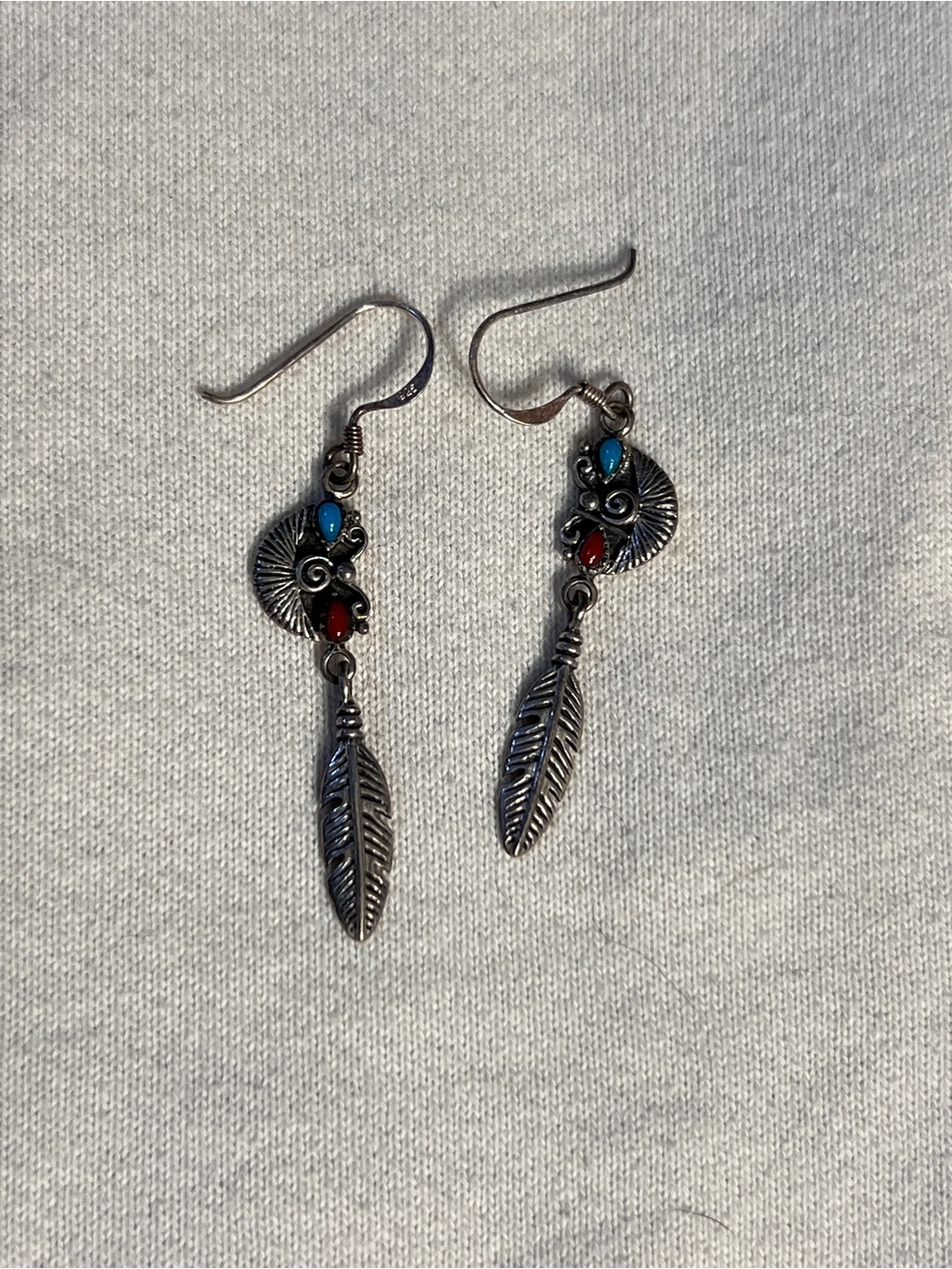 Native American Feather Earrings